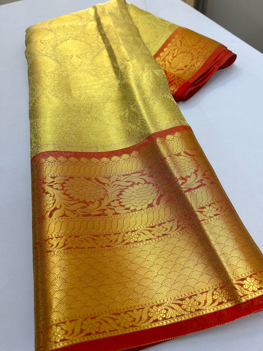 A very Trendy Premium Tissue Saree