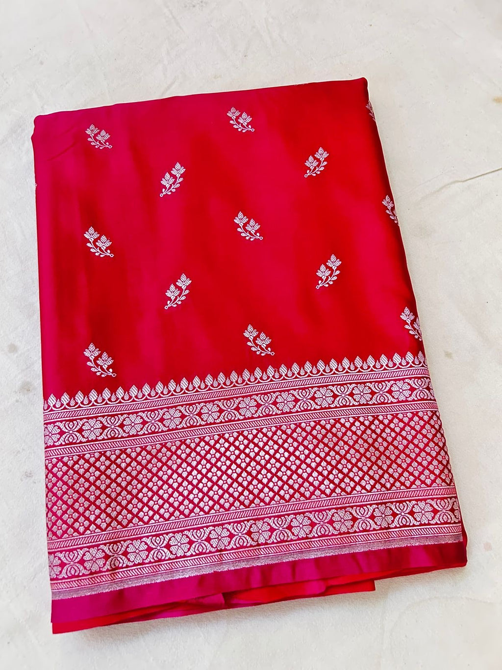 Premium Rich Rani Pink Mashroo Katan Banarasi Silk Saree