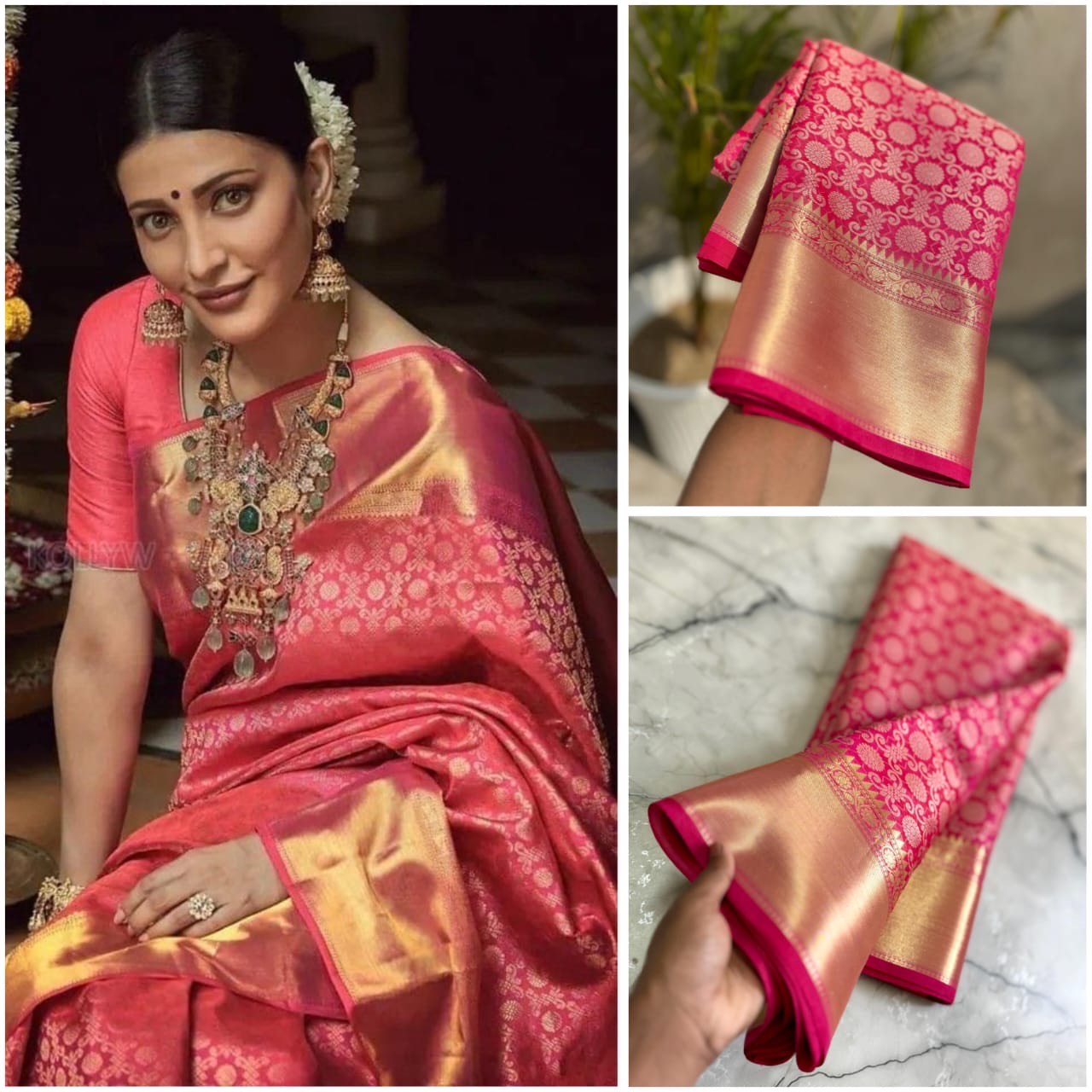 Celebrity Inspired Semi Silk Saree
