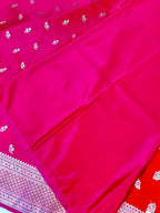 Premium Rich Rani Pink Mashroo Katan Banarasi Silk Saree