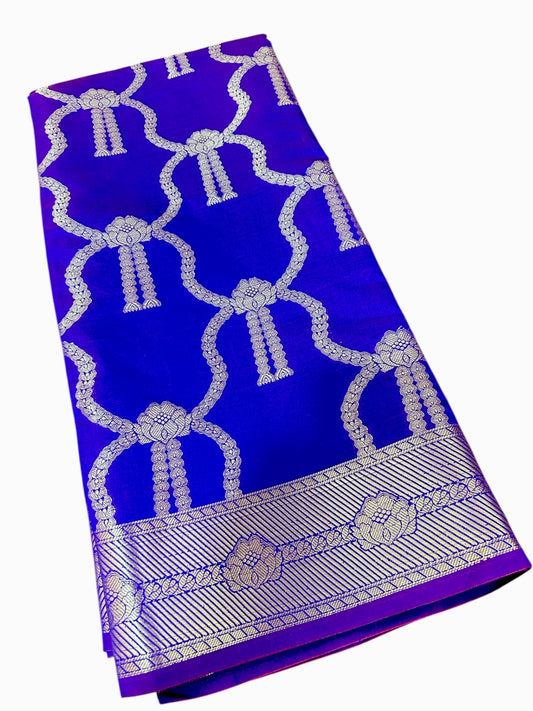 Celebrity-Inspired Katan Banarasi Zari Semi Soft Silk Saree