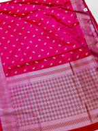 Premium Rich Rani Pink Mashroo Katan Banarasi Silk Saree