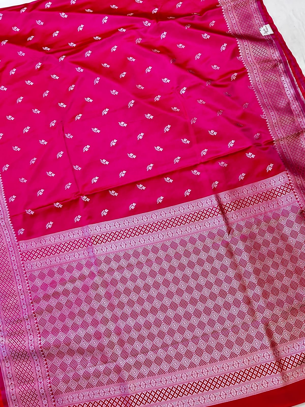 Premium Rich Rani Pink Mashroo Katan Banarasi Silk Saree