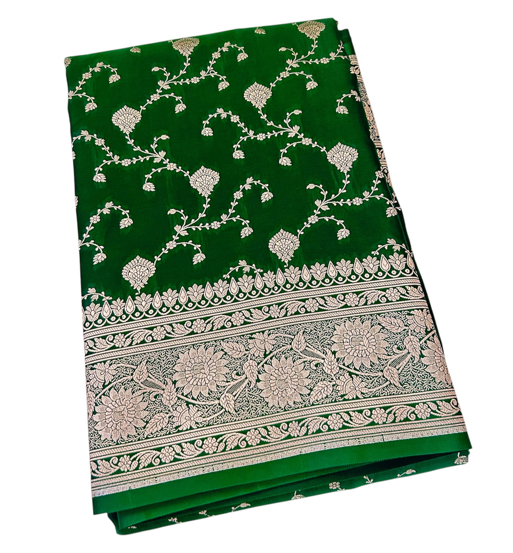 Elegant Rich Mashroo Katan Banarasi Silk Saree with Premium Zari Weaving