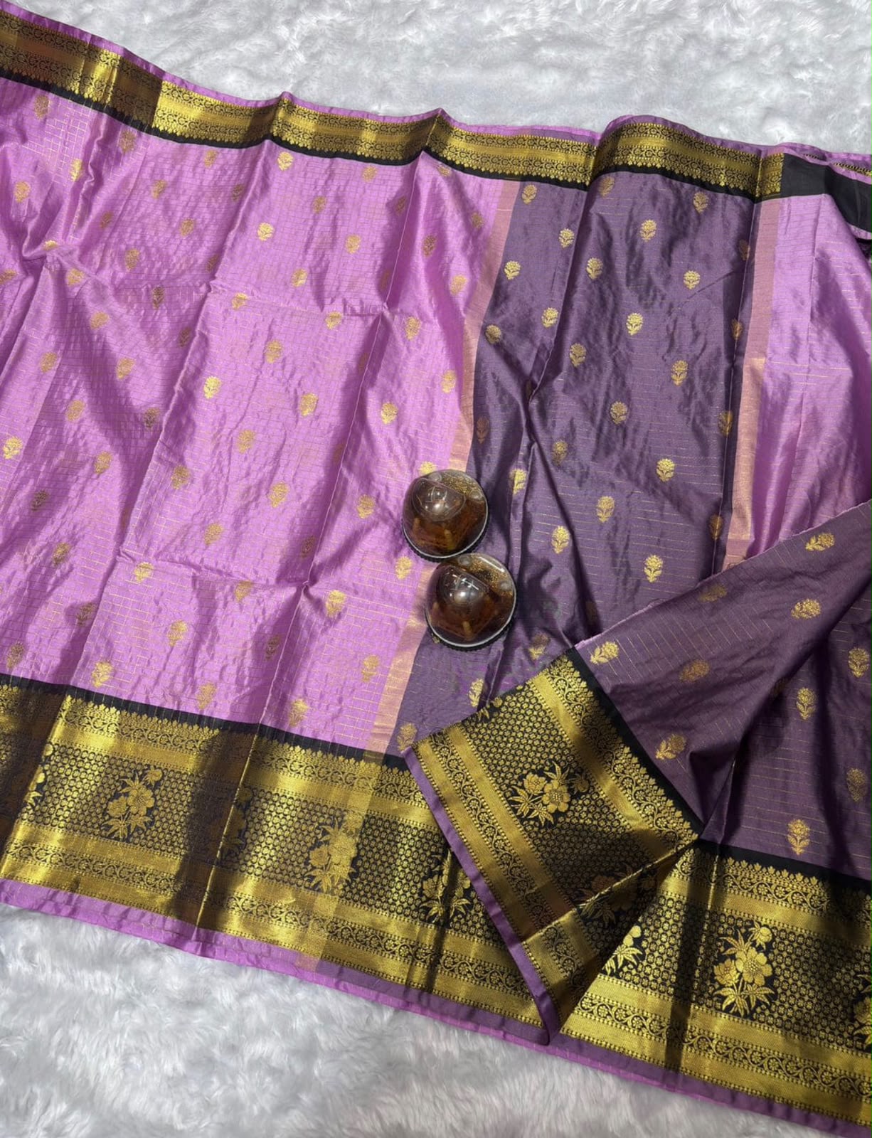 THE ROYAL LAVENDER KATAN SILK BANARASI SAREE