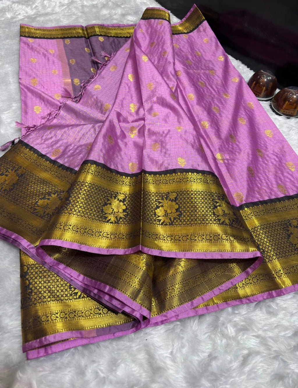 THE ROYAL LAVENDER KATAN SILK BANARASI SAREE
