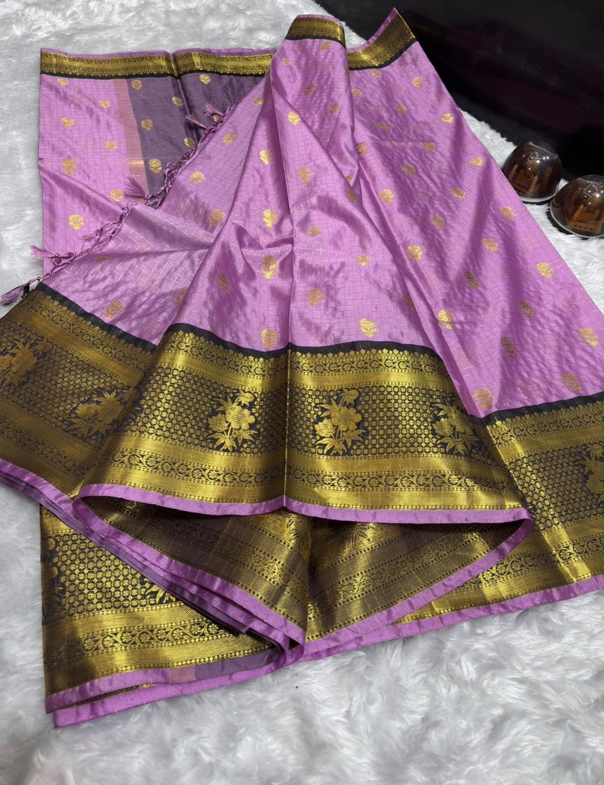 THE ROYAL LAVENDER KATAN SILK BANARASI SAREE