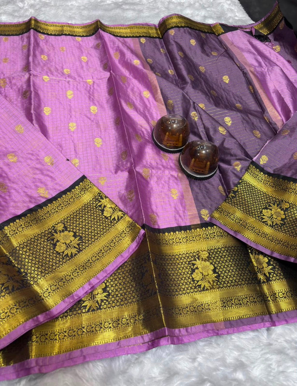 THE ROYAL LAVENDER KATAN SILK BANARASI SAREE