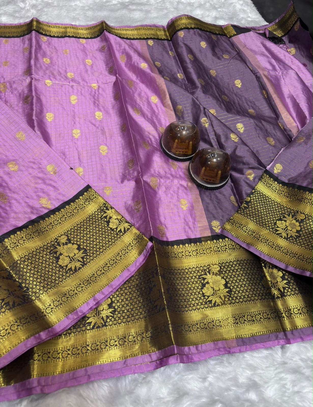 THE ROYAL LAVENDER KATAN SILK BANARASI SAREE