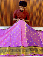 THE ROYAL PINK KATAN SILK BANARASI SAREE