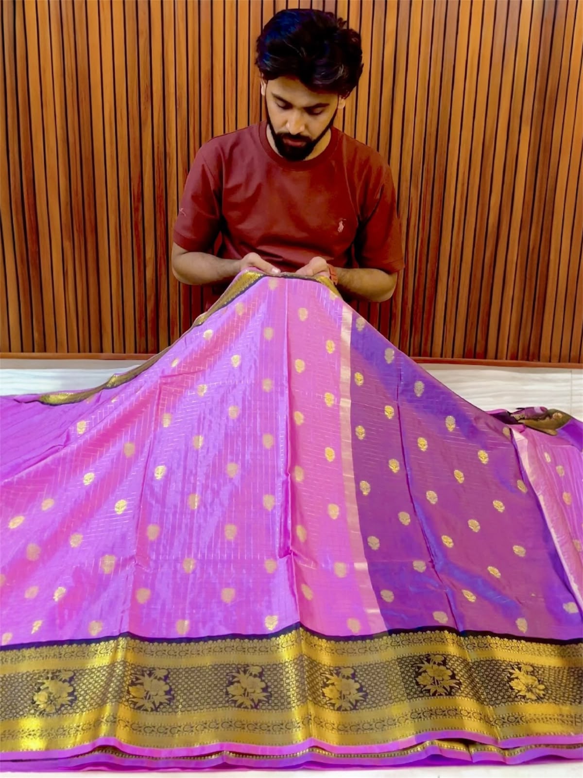 THE ROYAL PINK KATAN SILK BANARASI SAREE