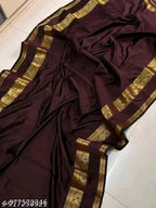 Royal Maroon Banarasi Katan Semi Silk Saree