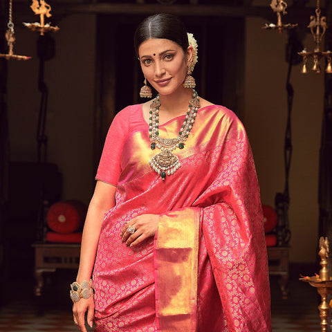 Celebrity Inspired Semi Silk Saree