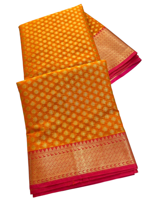 Cotton Zari Banarasi Semi-Silk Saree