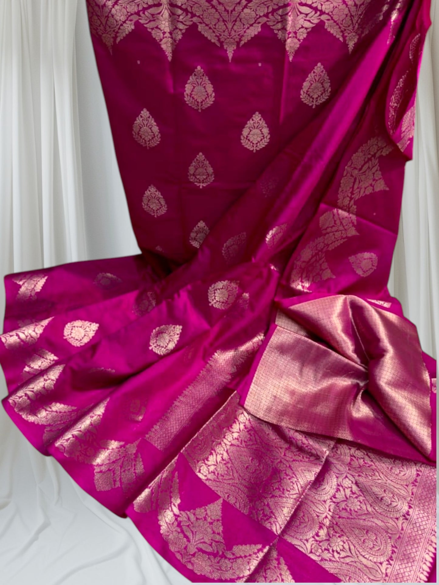 Celebrity Inspired Banarasi Semi Warm Silk Saree