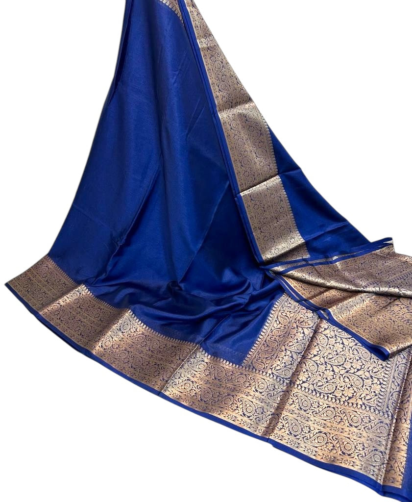 A Luxurious Banarasi Semi Warm Silk Saree