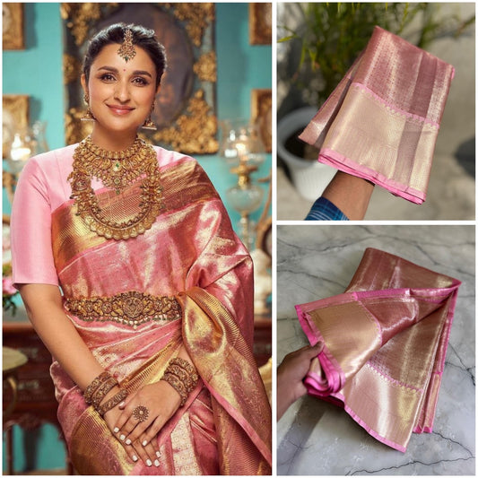 Celebrity-Inspired Tissue Saree