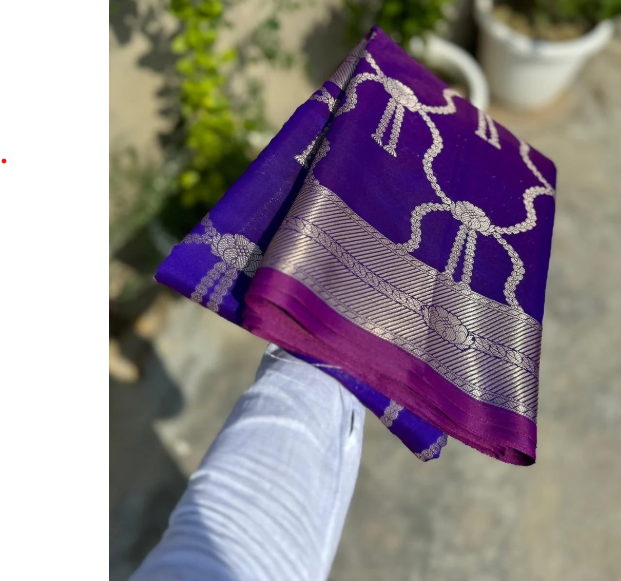 Celebrity-Inspired Katan Banarasi Zari Semi Soft Silk Saree