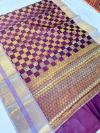 THE ROYAL MAROON BANARASI KATAN SILK SAREE