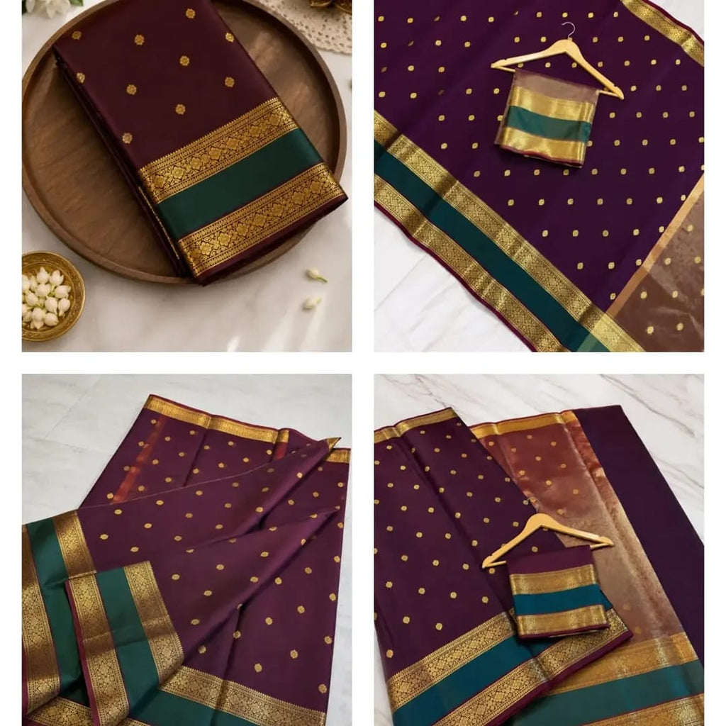 THE ROYAL MAROON BANARASI KATAN SILK SAREE