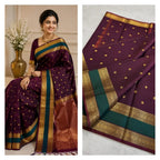 THE ROYAL MAROON BANARASI KATAN SILK SAREE
