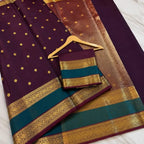 THE ROYAL MAROON BANARASI KATAN SILK SAREE