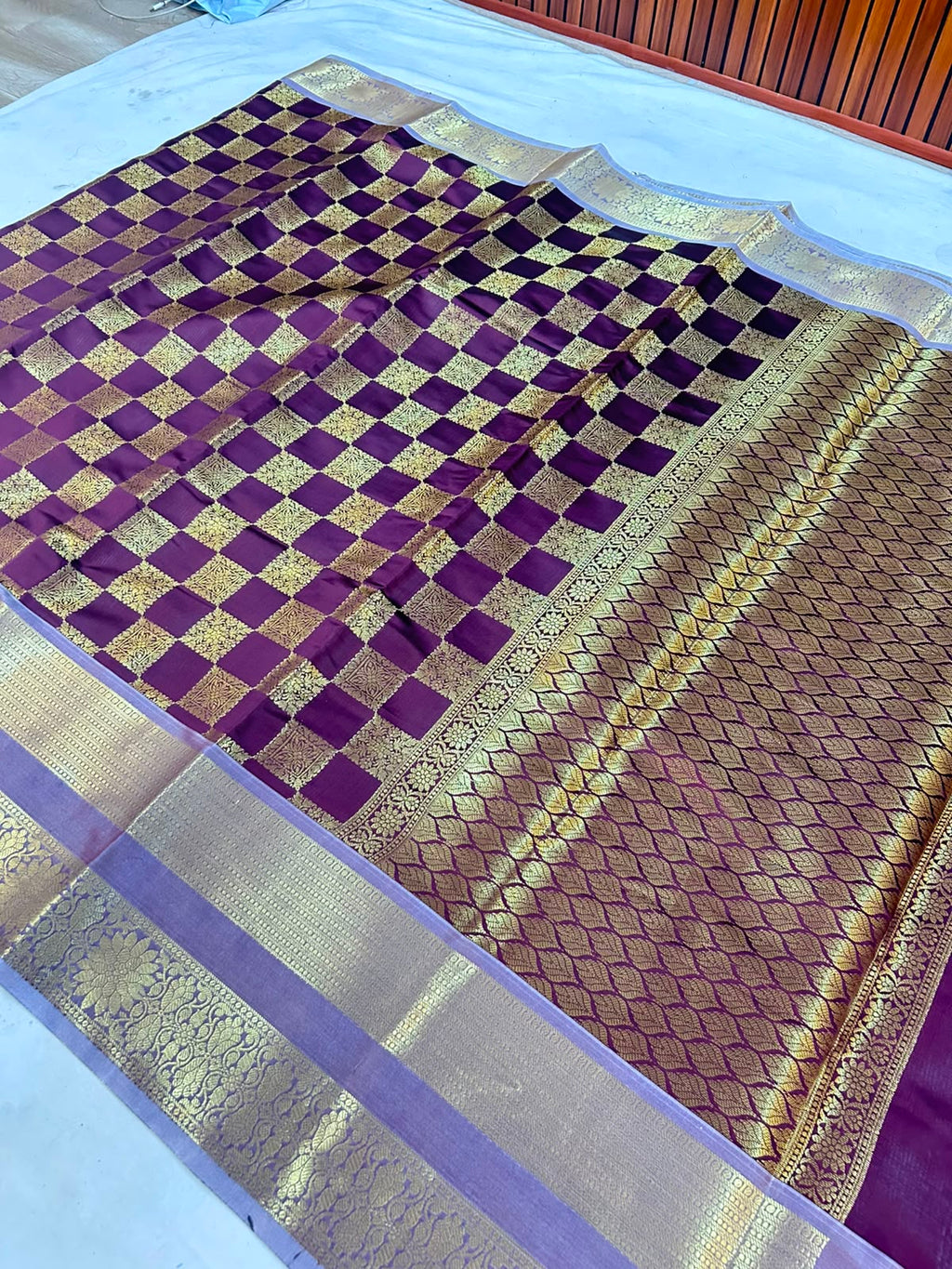 THE ROYAL MAROON BANARASI KATAN SILK SAREE