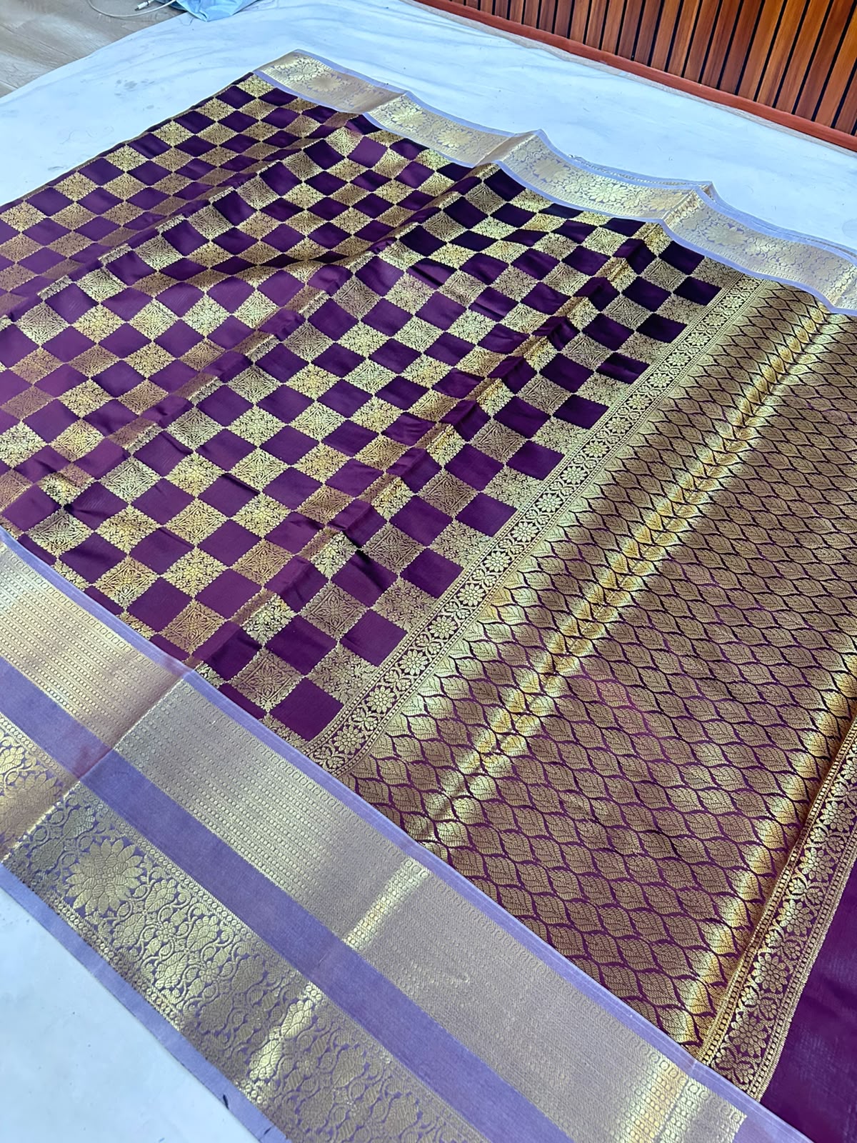 THE ROYAL MAROON BANARASI KATAN SILK SAREE