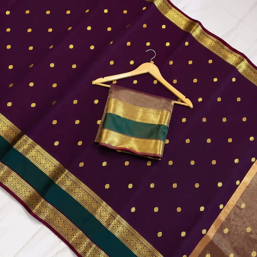 THE ROYAL MAROON BANARASI KATAN SILK SAREE