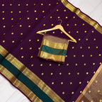 THE ROYAL MAROON BANARASI KATAN SILK SAREE