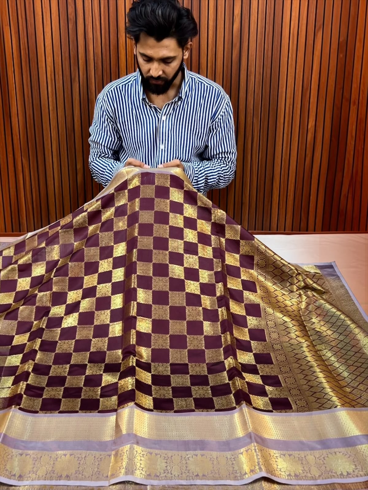 THE ROYAL MAROON BANARASI KATAN SILK SAREE